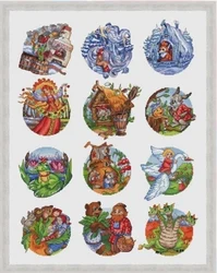 Calendar 52-63 High Selling Quality Cross stitch Handmade Counted Canvas DIY Cross-stitch kits Embroidery