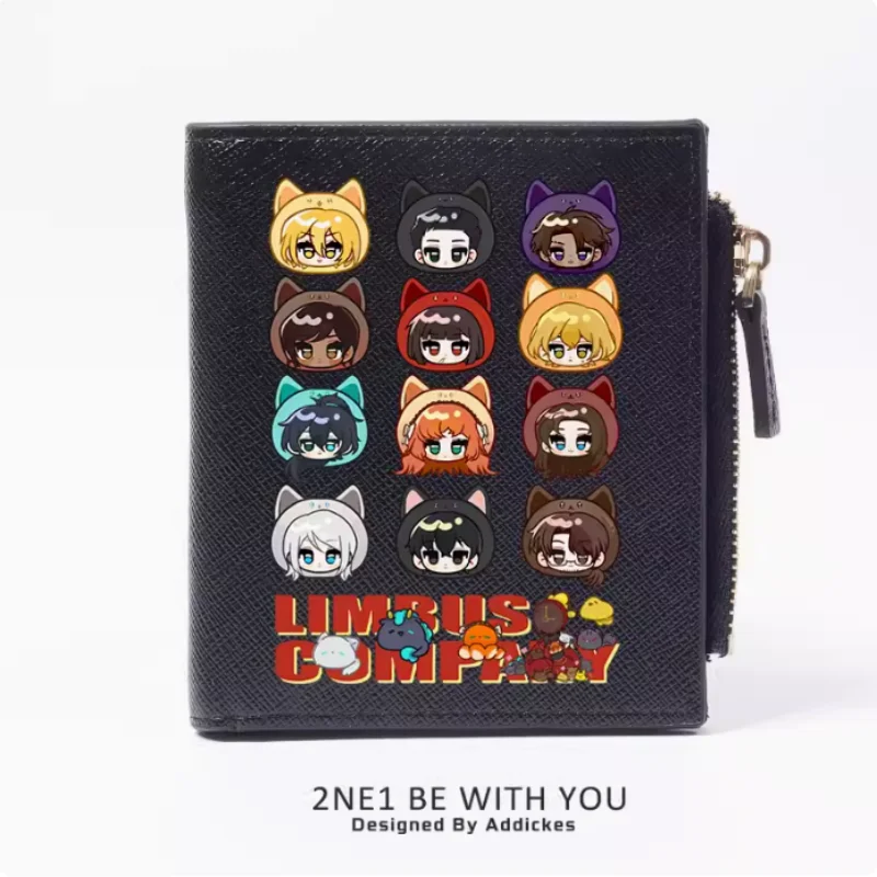 Anime Limbus Company Fashion Wallet PU Purse Card Coin Zipper Money Bag Cosplay Gift B1686