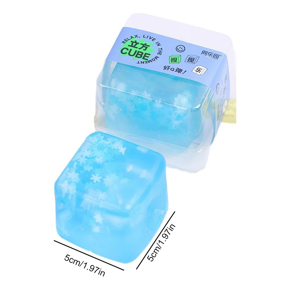 Ice Cube Squeeze Toy Creative Mini Anxiety Relief Toy Versatile Ice Cube Stress Balls for Adults Stress Relief