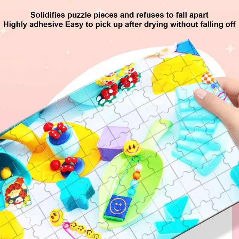 Puzzles Glue Sponge Head Applicator Puzzle Glue Water-Soluble Jigsaw Puzzles Glue With Strong Adhesive For Paper And Wood Crafts