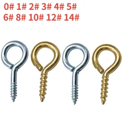 Sheep Nail Rye Screw Joint with Ring Self Tapping Screw Light Hook Ring Screw Hook  0# 1# 2# 3# 4# 5# 6# 8# 10# 12# 14#