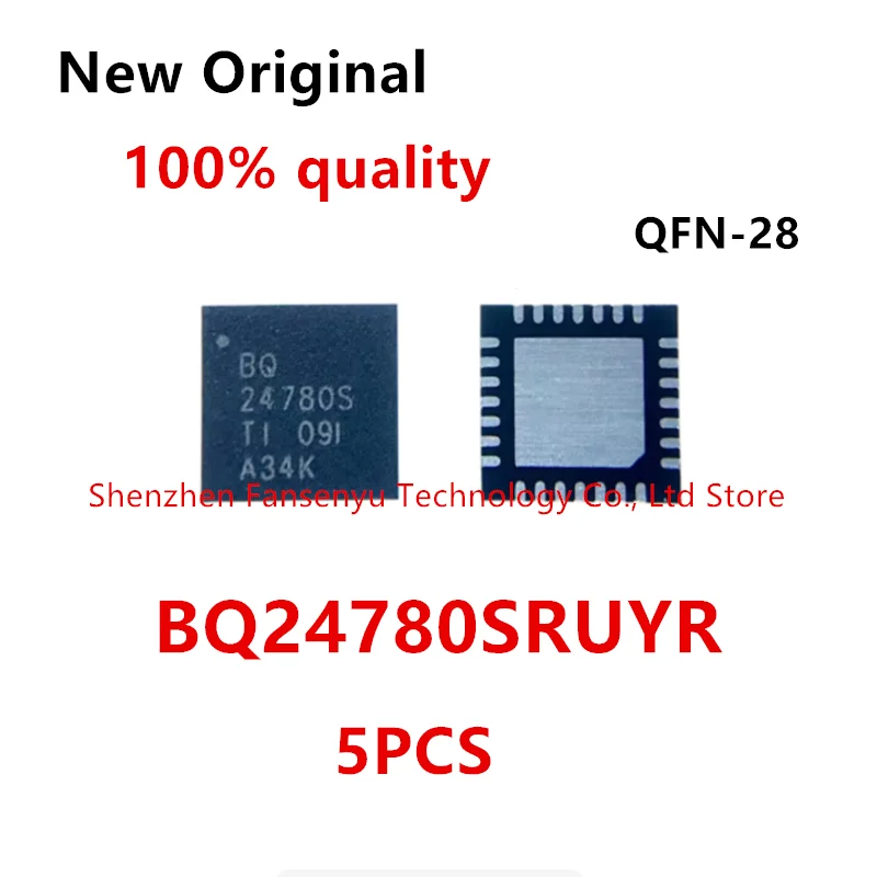 (5piece) 100% New BQ24780S 24780S XQ24780S BQ24780SRUYR BQ24780SRUYT QFN-28 Chipset