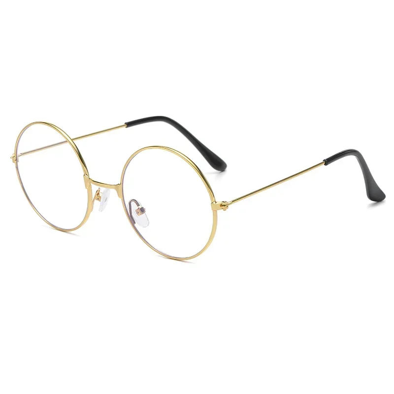 Classic Round Anti-blue Light Flat Glasses Women Optical Lenses Comfortable High-grade Computer Glasses for Men