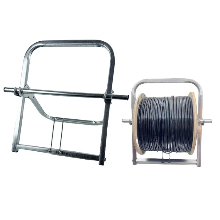 Galvanized Steel Portable Foldable Pay-Off Rack Artifact For  Drop Cable Network Cable  Convenient, Fiber Optic Laying Tool