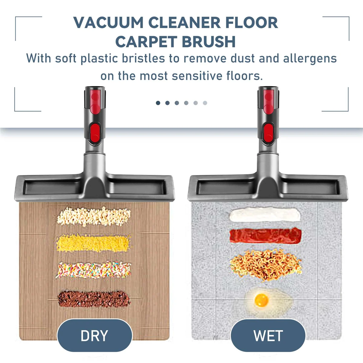 A01M 1 шт. насадка для щетки для пылесоса Dyson V6/7/8/10/DC 62, щетка для пола, инструменты для чистки пылесоса, аксессуары