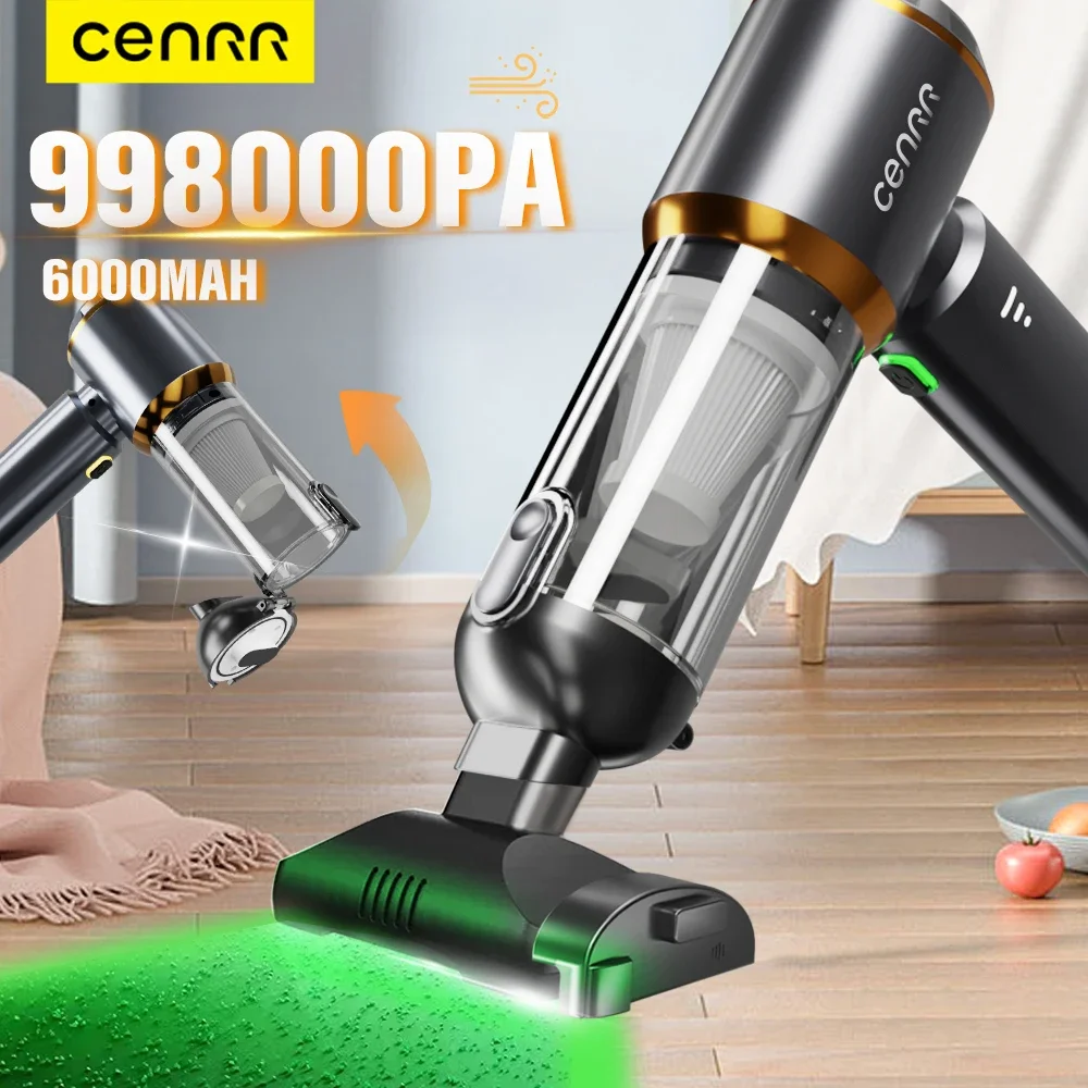 CENRR Mini Car Vacuum Cleaner 998000PA Cordless Powerful Portable Car Vacuum Cleaner for Home Handheld Blower Car Cleaner