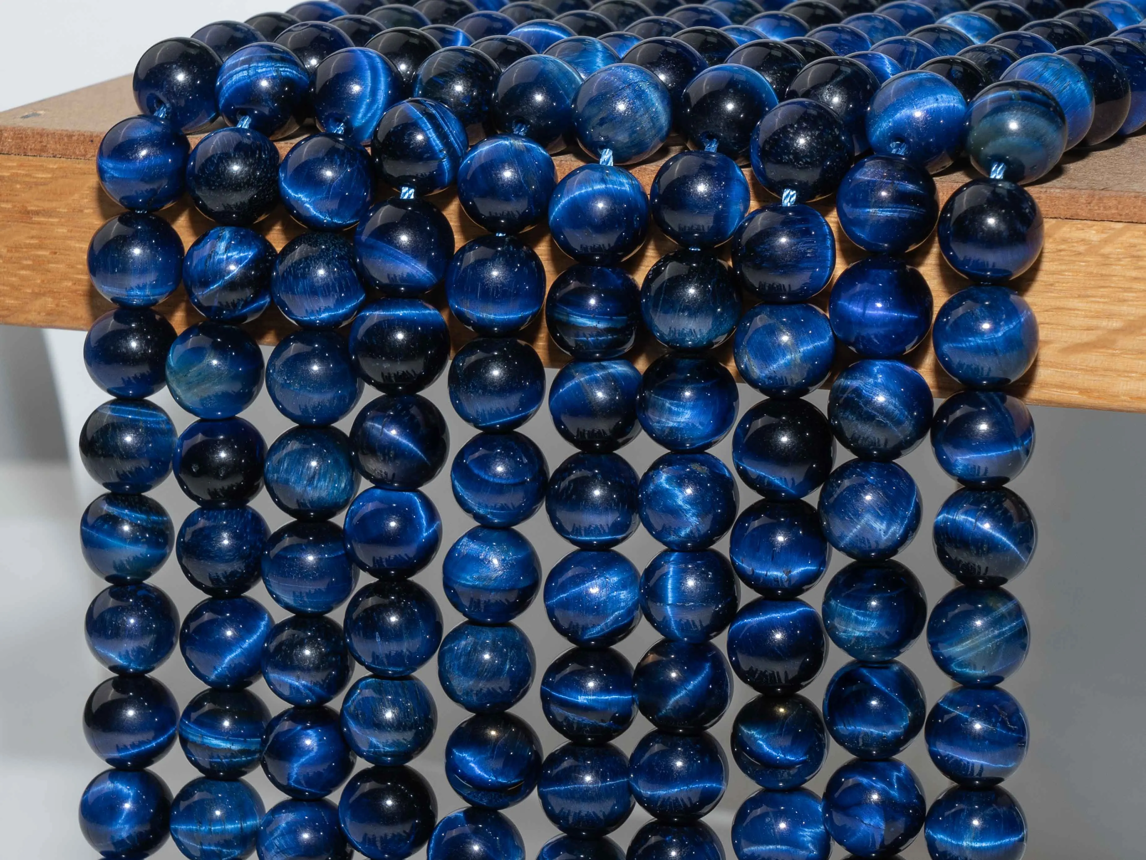 Natural Stone Tiger Eye Beads Lapis Lazuli Blue Color Loose Beads Round Shape Size Options 6/8/10/12mm for Jewelry Making