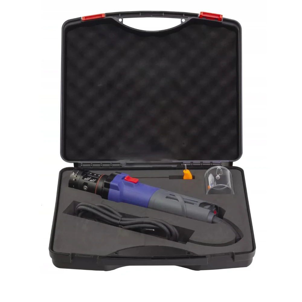 Handheld Tungsten Electrode Grinder 1250W 6-Speed 3-in-1 Sharpening Flat-End Cutting for 1.0-3.2mm Tungsten Rods AC 220V