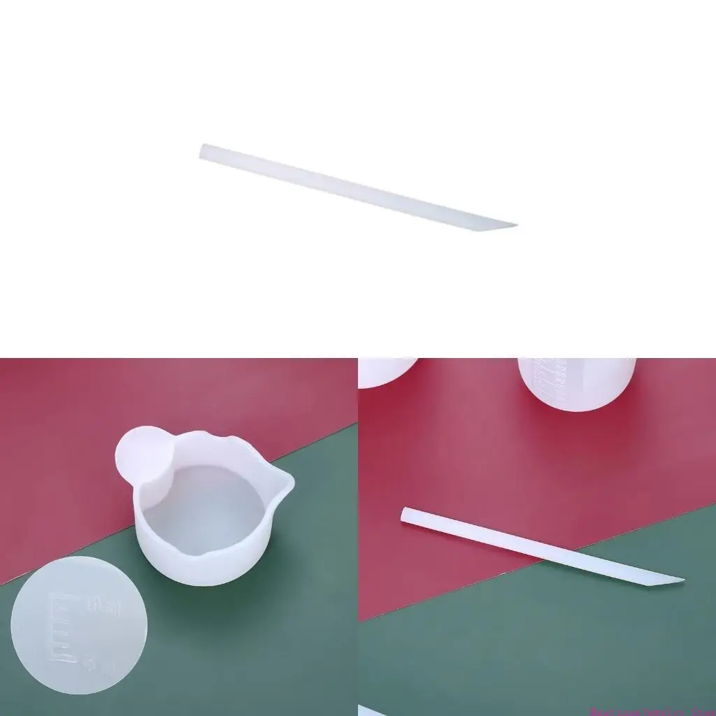 E1PE Mixing Resin Epoxy Liquid Paint Stir Rod Non-Stick Silicone Stirrer