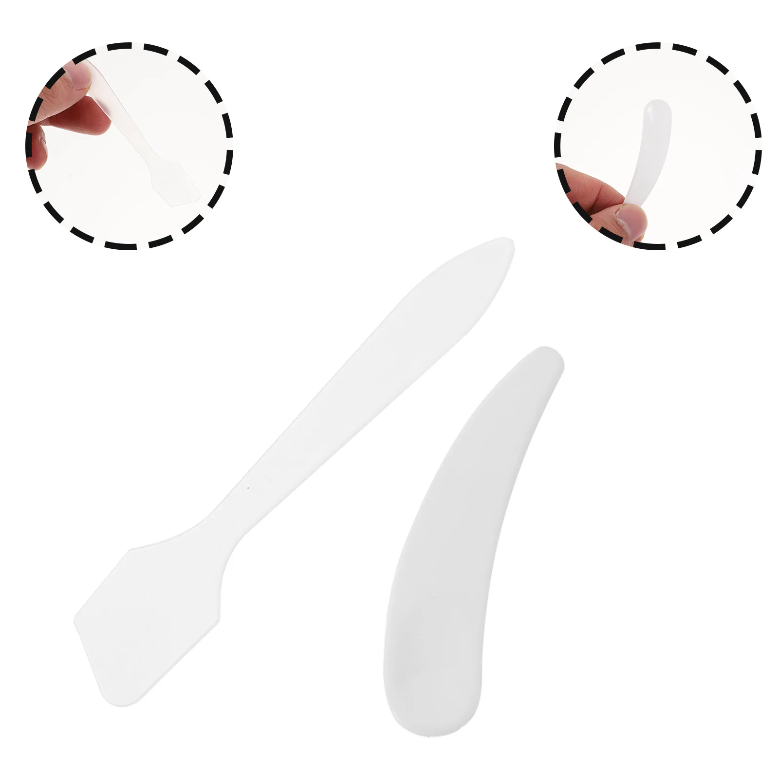 10Pcs Moon Shaped Makeup Spoons Premium Facial Cream Spatulas Eye Cream Spoon Beauty Scoop Makeup Spoon