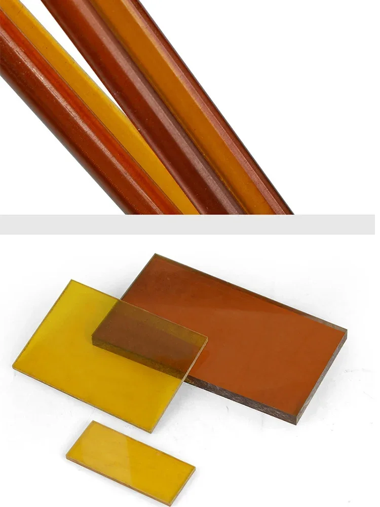 Matériau PEI de couleur ambre : adapté aux poignées de couteaux faites maison, poignées d'outils pliantes et feuilles PEI