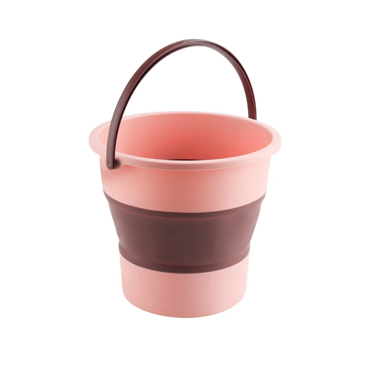 Collapsible Bucket, Collapsible Plastic Bucket Telescopic Portable Foot Bucket, Foldable Car Wash Bucket 4.6L-C