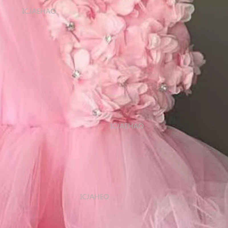 Party Dresses for Piano Recital Flower Tutu Dress for Girls Childrens Formal Party Wear Girl Kids Birthday Wedding Gown Princess