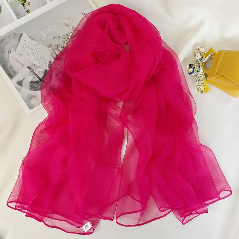 BYSIFA|New Light Purple 100% Silk Scarf Shawl Elegant Long Scarves Shawls Spring Fall Brand Accessories Head Scarf Cape 170*100