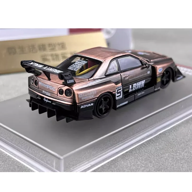 CM 1/64 Nissan Skyline GTR ER34 Legierung Spielzeug Kraftfahrzeug Druckguss Metall Modell Geschenke
