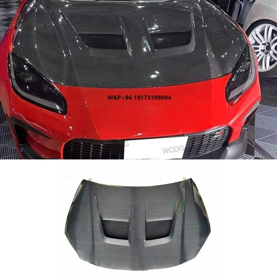 

Style Carbon Fiber Front Hood for-Toyota GR86 Subaru BRZ 2022+Front Bumper Engine Hood Bonnet Cover Car Accessories