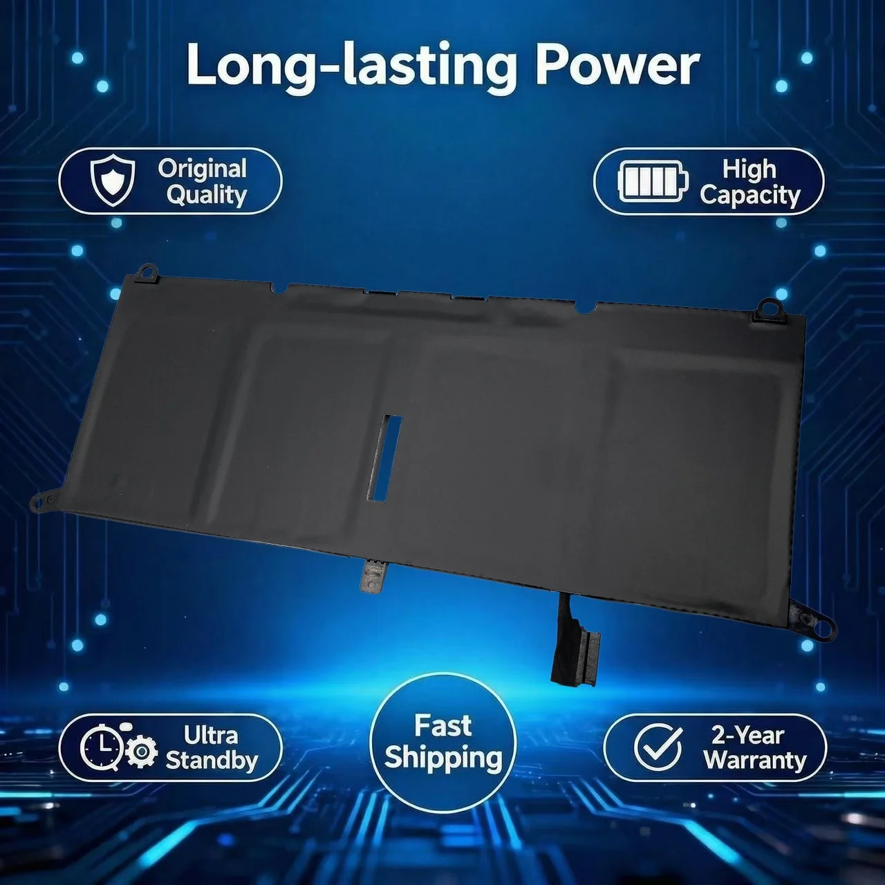 New DXGH8 Laptop Battery For Dell XPS 13 9380 9370 7390 For Dell Inspiron 7390 2-in-1 7490 G8VCF 0H754V P82G HK6N5 P114G P115G