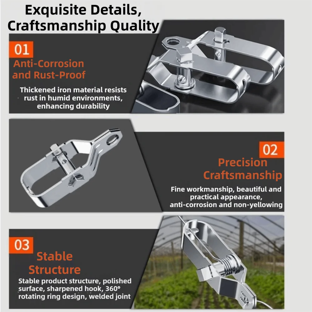 

10 шт. Регулируемые натяжители для стального троса, многофункциональные натяжители для кабеля, натяжители для проволоки для фермерских ограждений, натяжители для виноградных лоз