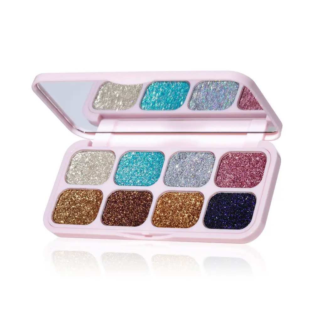 พาเลทอายแชโดว์เนื้อครีม 8 เฉดสี สร้างลุคประกายวิ้งและไฮไลท์ได้ ติดทน ไม่หลุดลอก สำหรับผู้หญิงและเด็กผู้หญิง แต่งหน้าเร็ว ใช้ง่าย ต้องมี