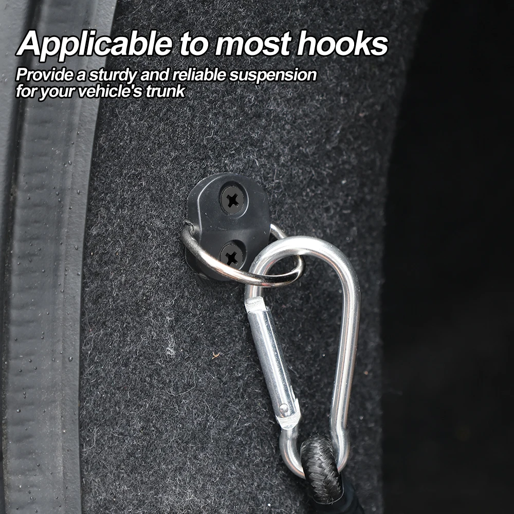 4 قطعة العالمي D-نوع الجذع شبكة كيس متعدد الوظائف هوك وحلقة جذع الأمتعة الطابق صافي تحديد عدة اكسسوارات السيارات