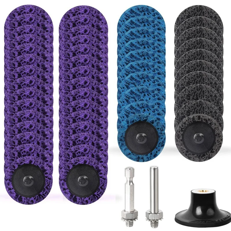 

NEW_53Pcs Diamond Quick Change Sanding Discs Set, 2 Inch Easy Strip Disc