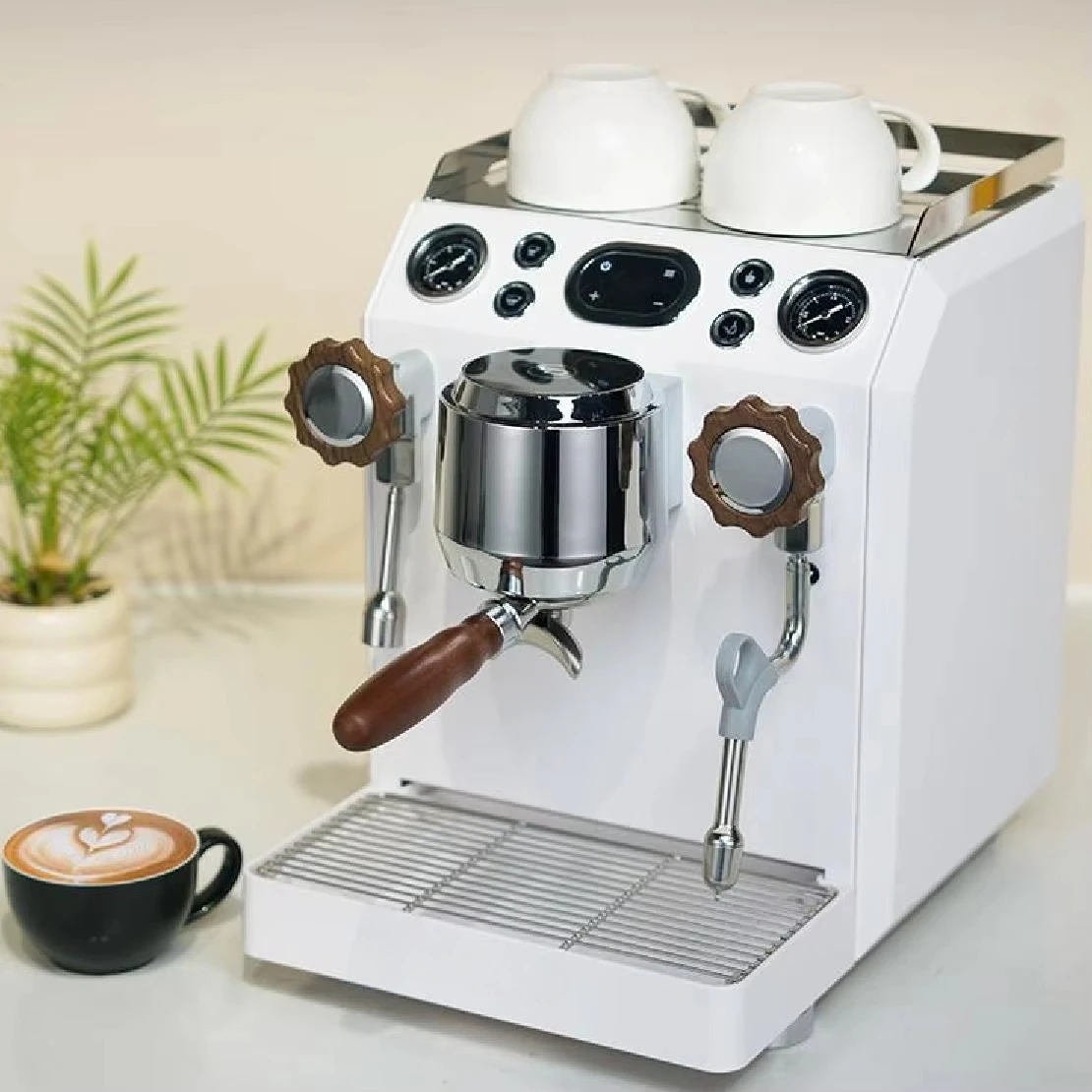 Koffiemachine Multi Function Semi Automatic Dual Mode Milk Frothing Real Time Pressure Visualization