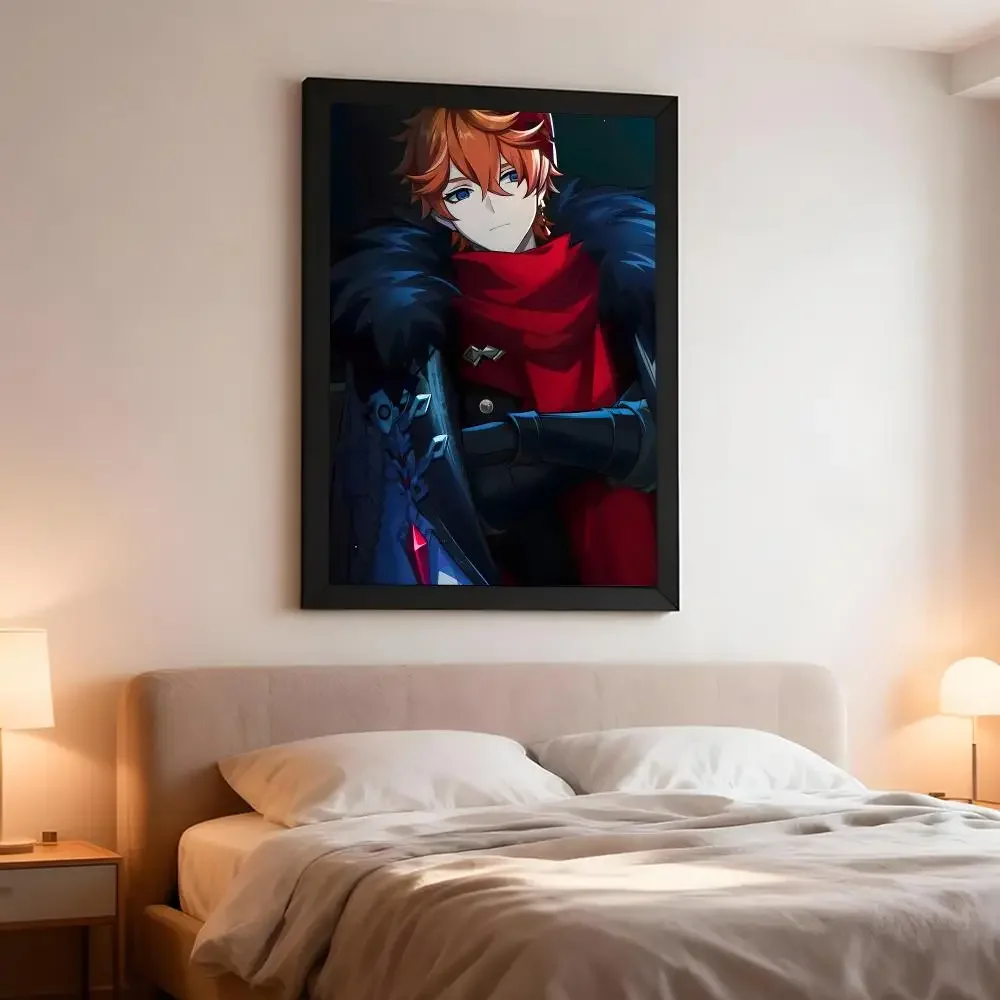 game character G-Genshin Impact Tartaglia Poster Artistic Instant Peel-Off Wall Decor Setter for Bedside & Shared Room