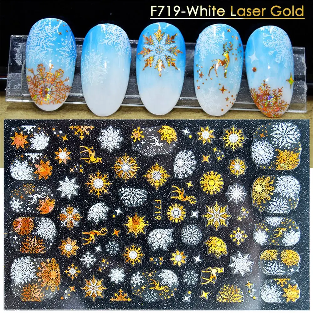 

Self Adhesive Nail Art Decorations Nail Foils DIY Nail Decals Snowflake Nail Sticker Laser Stickers Christmas Nail Stickers