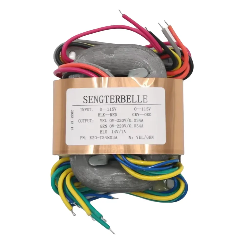 30W R-Core Audio Power Supply Transformer Dual 220V+14V For Tube Preamplifier / Phono Amp R20-TS4803A