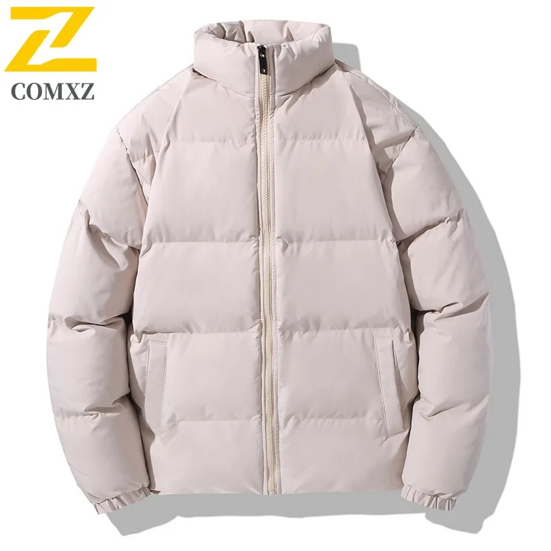 COMXZ جودة عالية مبطن سترة يندبروف التخييم موضة كلاسيكية وسادة مبطنة 2025 في الهواء الطلق الوقوف طوق الرجال سترة الخبز