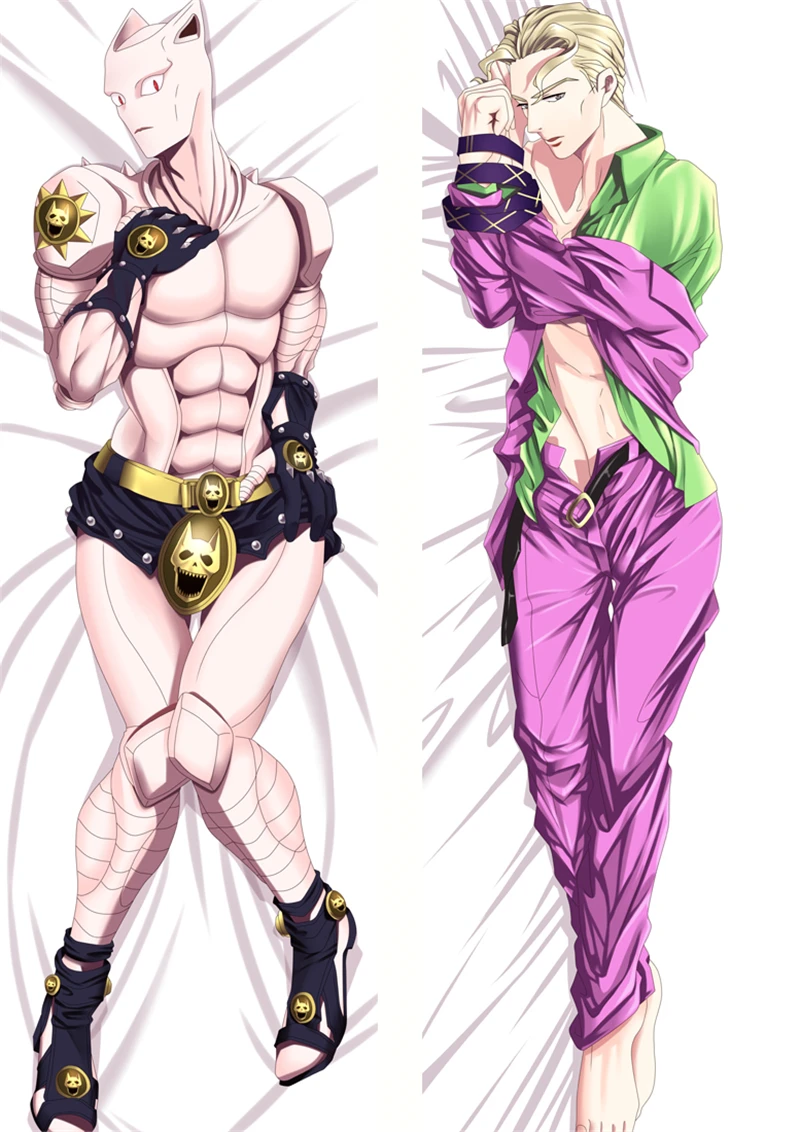 

Anime JoJo's Bizarre Adventure Kira Yoshikage Killer Queen Cosplay Dakimakura Pillow Case Hugging Body Cartoon Xmas Gift