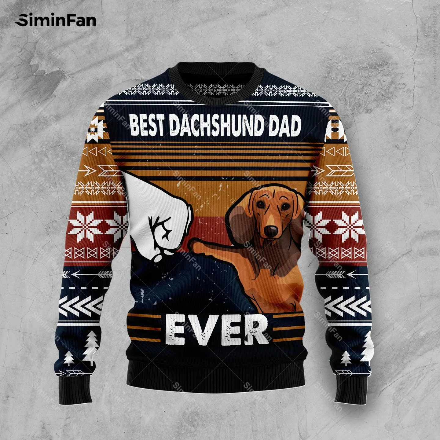 Dachshund Dogs Christmas Sweater 3D Printed Mens Pullover Casual Sweatshirt Couple Long Sleeve Shirts Unisex Female Tops Coats