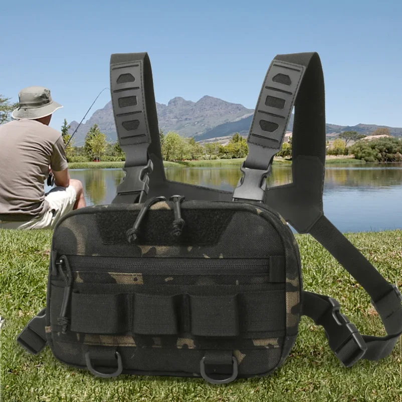

Fishing Chest Bag Men's Tactical Bags Waterproof Climbing Camping Backpacks Outdoor Travel Vest Backpack Fanny Pack Cycling Sack
