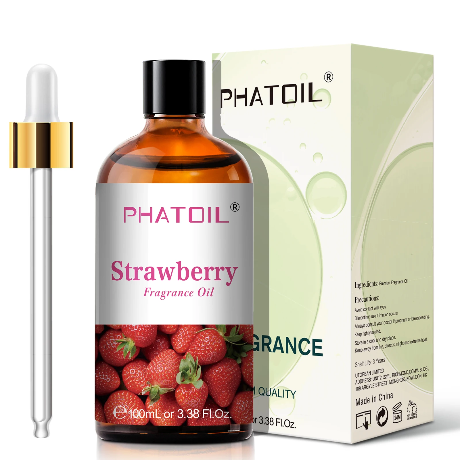 Phatoil Cranberry Fragrance Oil 100ML Essential Oil for Candle Soap Making Blueberry Cucumber Melon Green Apple Coconut Vanilla