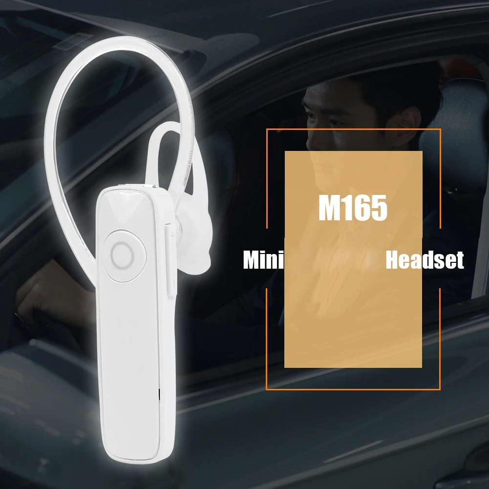 2024 New Fashion M165 Wireless Bluetooth Earphone Stereo Headphone Mini Wireless Bluetooth Handfree With Mic For All Phone