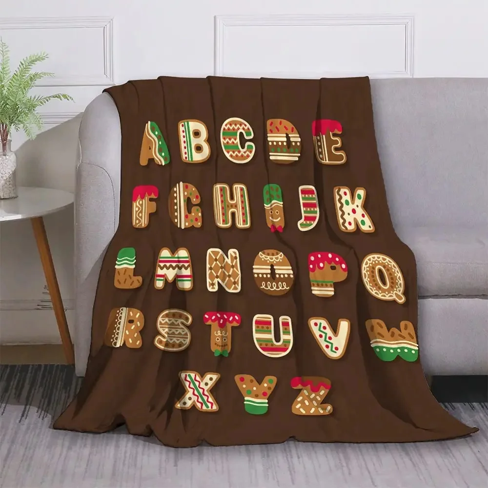 Alphabet Lore flanella coperta Anime Cartoon Animal Super Soft Micro adatto per divano soggiorno per tutte le stagioni leggero