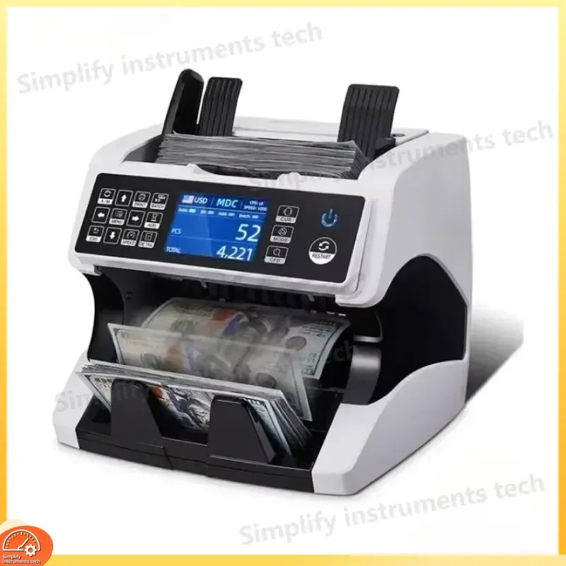 CIS Image Scanning Multi Currency Vertical Banknote Counter for USD EUR GBP CAD AUD JPY CHF Verification and