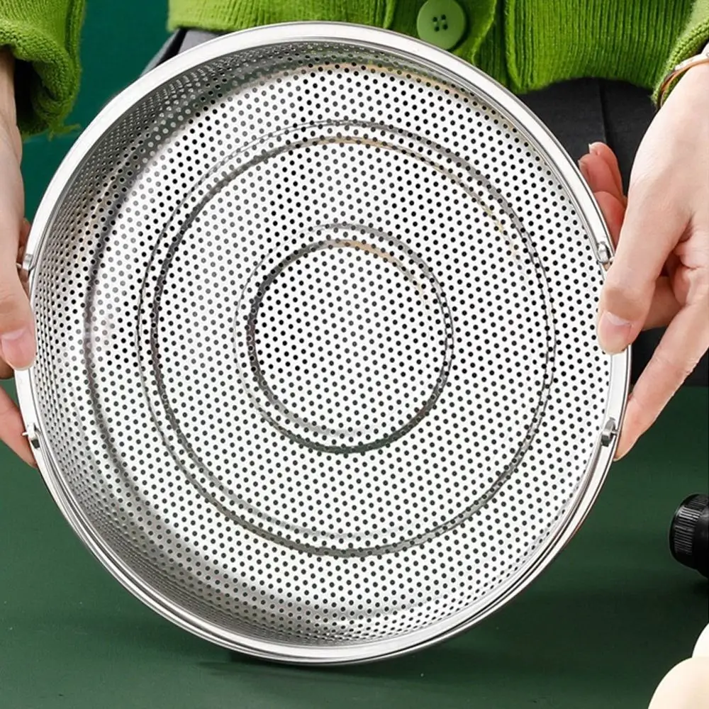 Stainless Steel Food Steamer Basket Pressure Cooker Steamer Basket with Handle Steaming Grid Drain Drainer Cooking Utensils