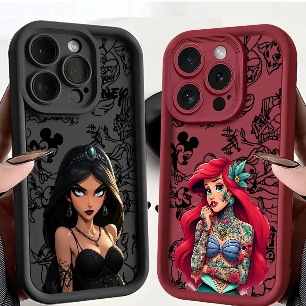 Funda de Teléfono con Diseño de la Princesa Ariel para Motorola Moto Edge 70 G86 G56 50 G35 G75 G PLAY G85 60 Neo Fusion Stylus Pro Ultra 4G 5G
