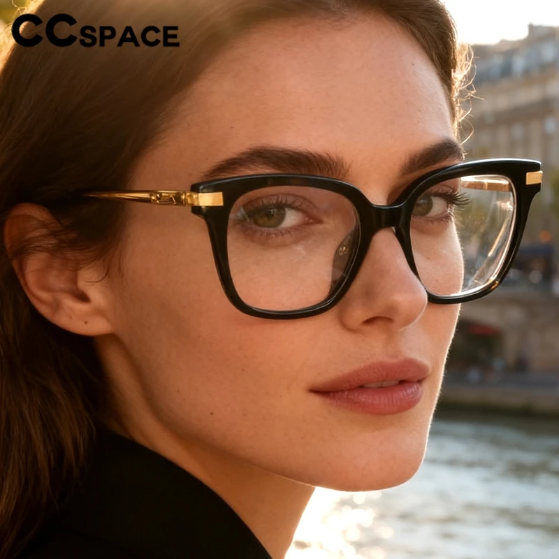 Retro Square Women Anti Blue Light  Computer Glasses Brand Optical Glasses Frames Decorative Glasses 48124