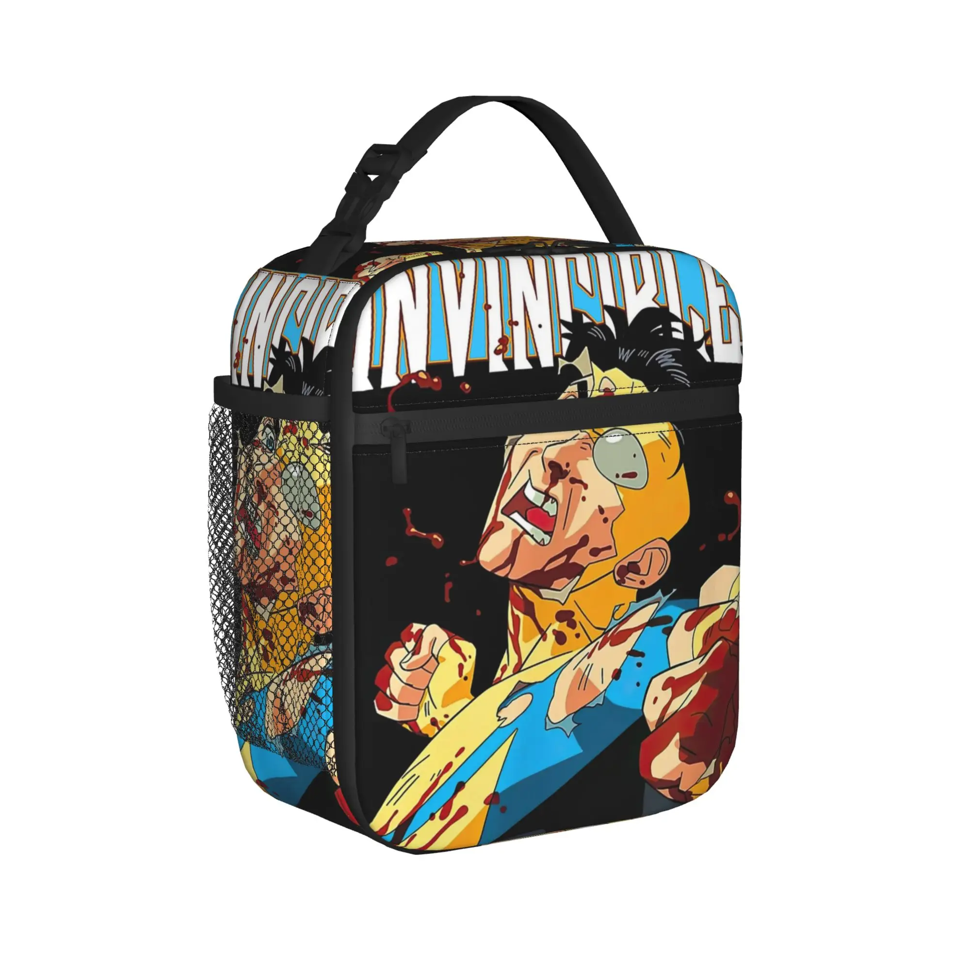 Invinci-bles Battle Damaged Mark Insulated Lunch Bags Leakproof  Lunch Container Thermal Bag Tote Lunch Box School  Food Bag