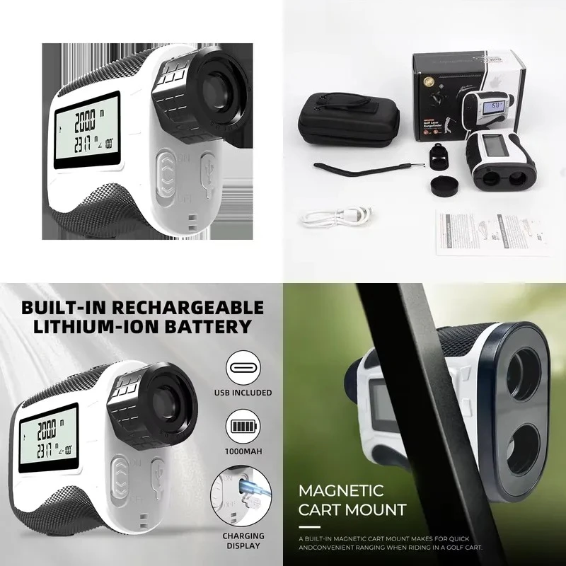 

High-Precision Industrial Golf Rangefinder for Long-Distance Measurement up to 1200 Yards Fast Focus Durable IP54