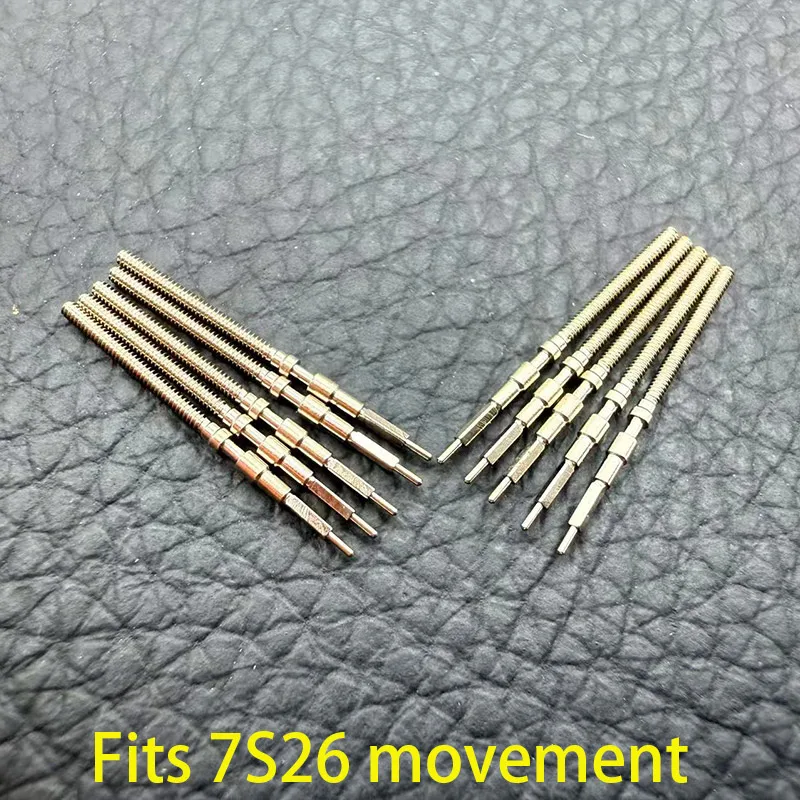 7S26 스템 2PCS/4PCS 무브먼트 크라운 스템 7S26 자동 기계식 무브먼트 스템 수리 부품 시계 수리 부품
