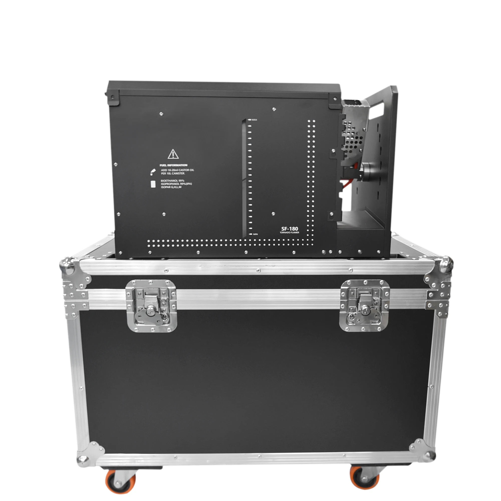 Flamethrower Fire Equipment with Flight Case 180 Degree Rotate Moving Head Flame Stage Effect Machine for DJ Event