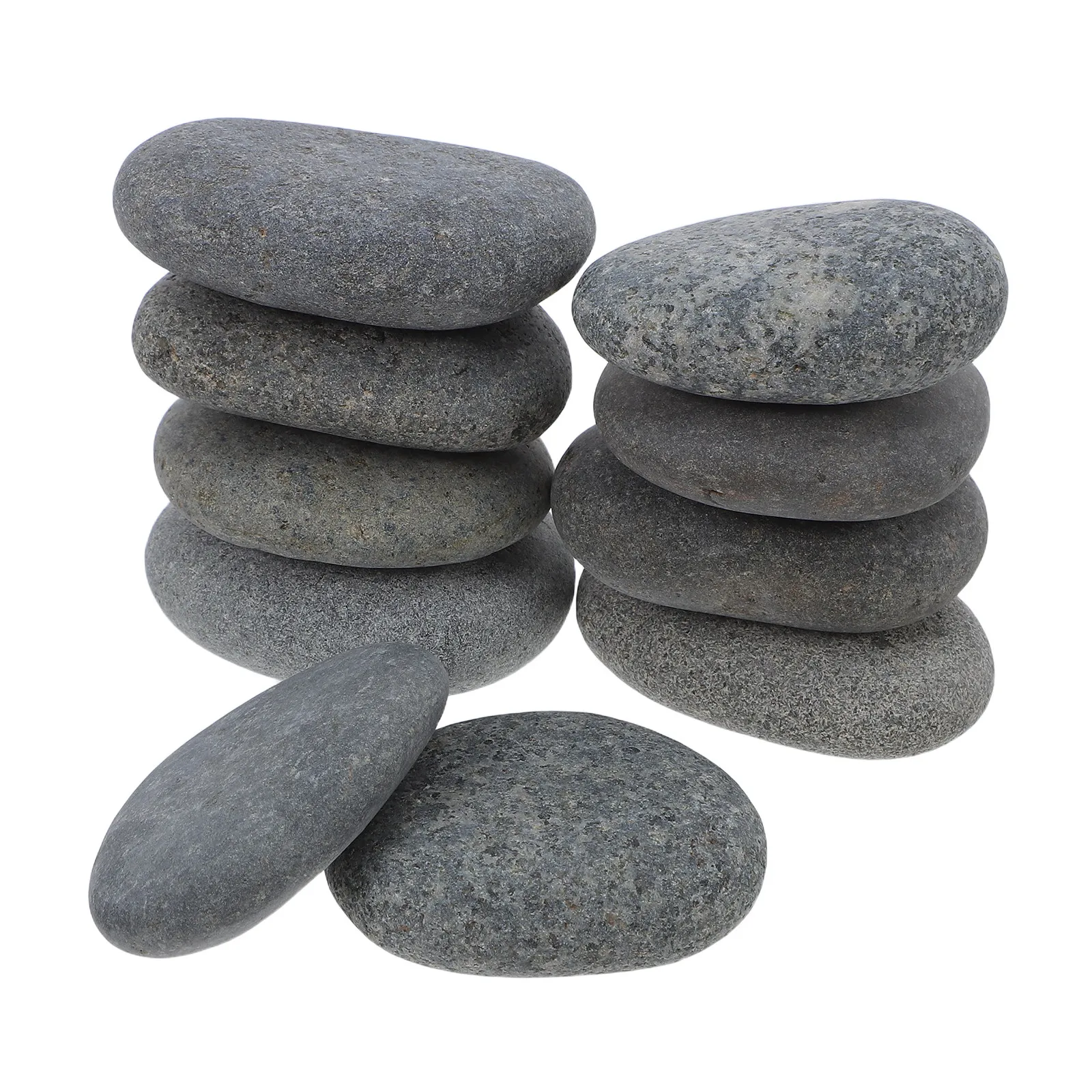 10Pcs Easy-to-Paint Smooth Rocks Required Hand-Selected for DIY Crafts Personalized Art Home Garden Hiding Display