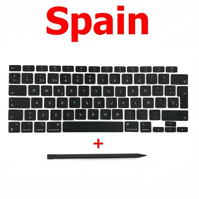 New Replacement Keycaps Keys Key Cap For Macbook Air 13" M1 A2337 Keyboard Keycap US UK Spain French Russian Hungary 2020 Year