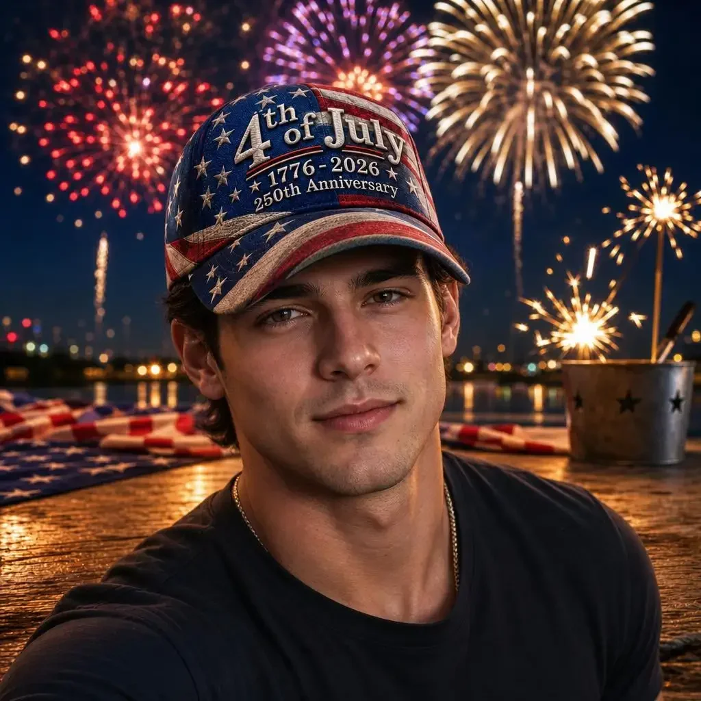 Customization Hats 4th Of July Patriotic Baseball Cap - Retro Adjustable Hat Suitable For 4th Of July Parade, BBQ & Picnic