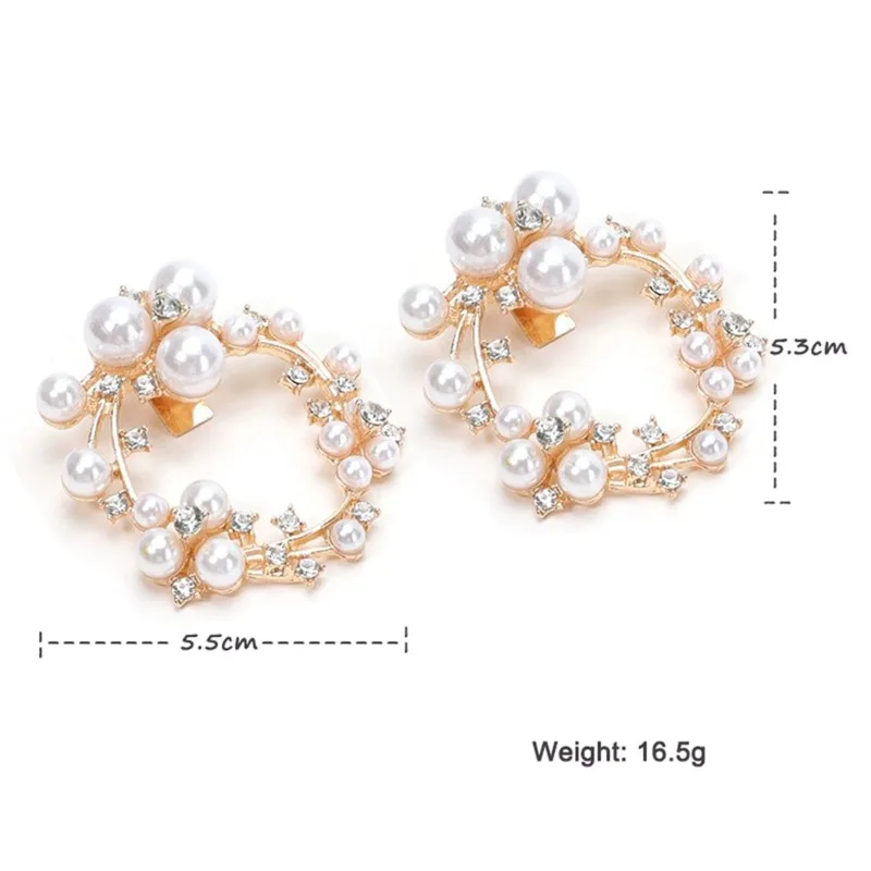 Fashion Rhinestone Shoe Buckle Detachable Flower Shoe Clips Crystal Bowknot Decoration Charms for Wedding Bridal Shoe Accessorie