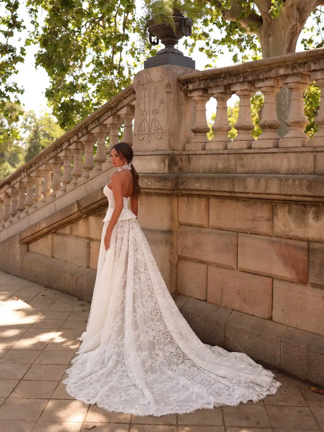 Long Sleeve Wedding Dress Vestido De Novia Con Corset Boda 2 En 1 Desmontable Lace Minimalista Vestidos 2027 Elegante A Line