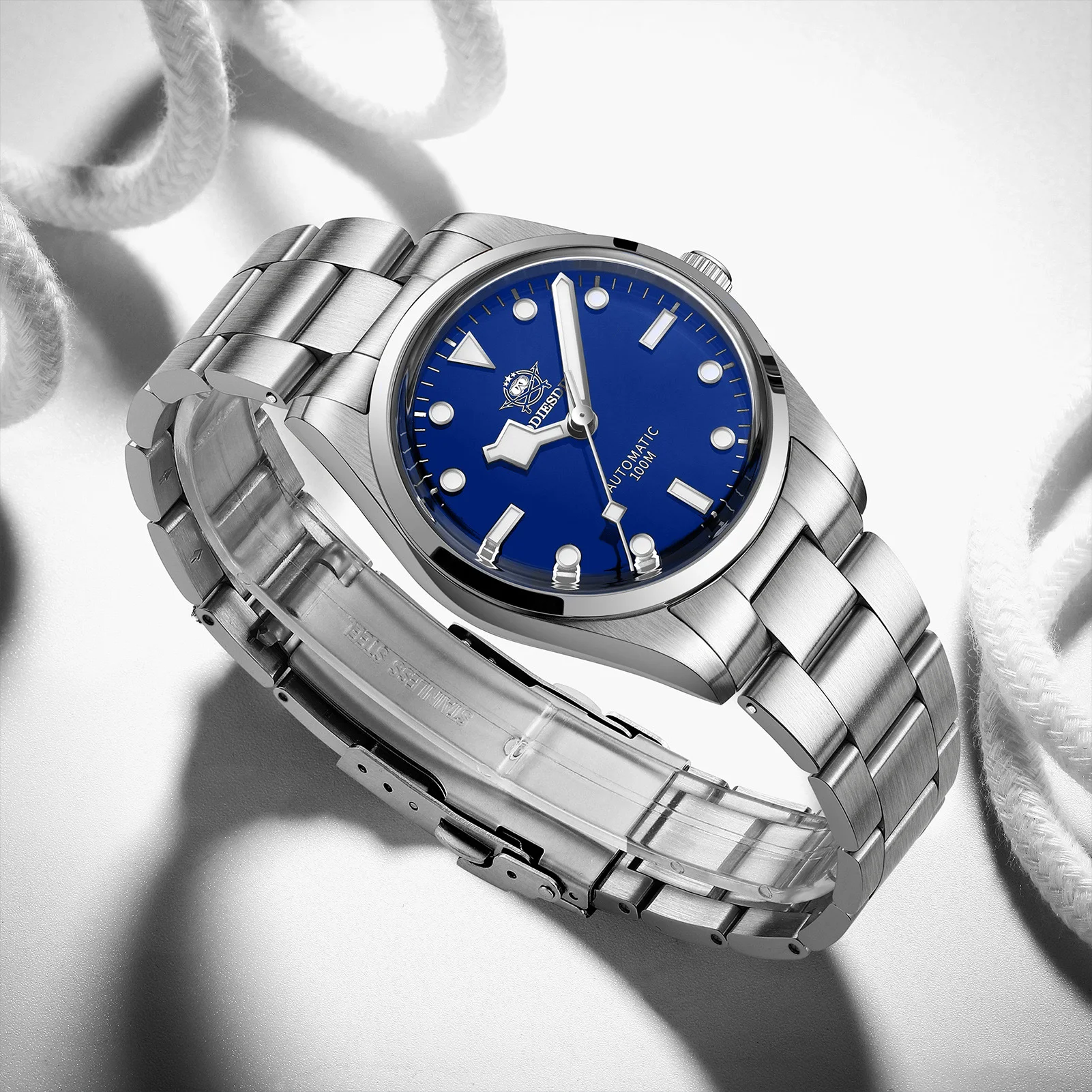 ADDIESDIVE Luxury Dress Watch NH35 Automatic Sapphire Glass Men's Watch Waterproof 100M BGW9 Luminous Mechanical Watches AD2113